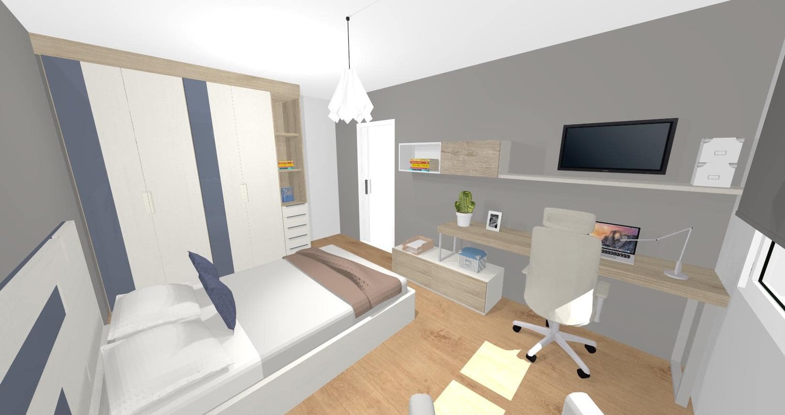 Diseño 3D Dormitorio Juvenil- Mobiliario y decoración Natalia Moreno Diseño 3D Dormitorio Juvenil- Mobiliario y decoración Natalia Moreno