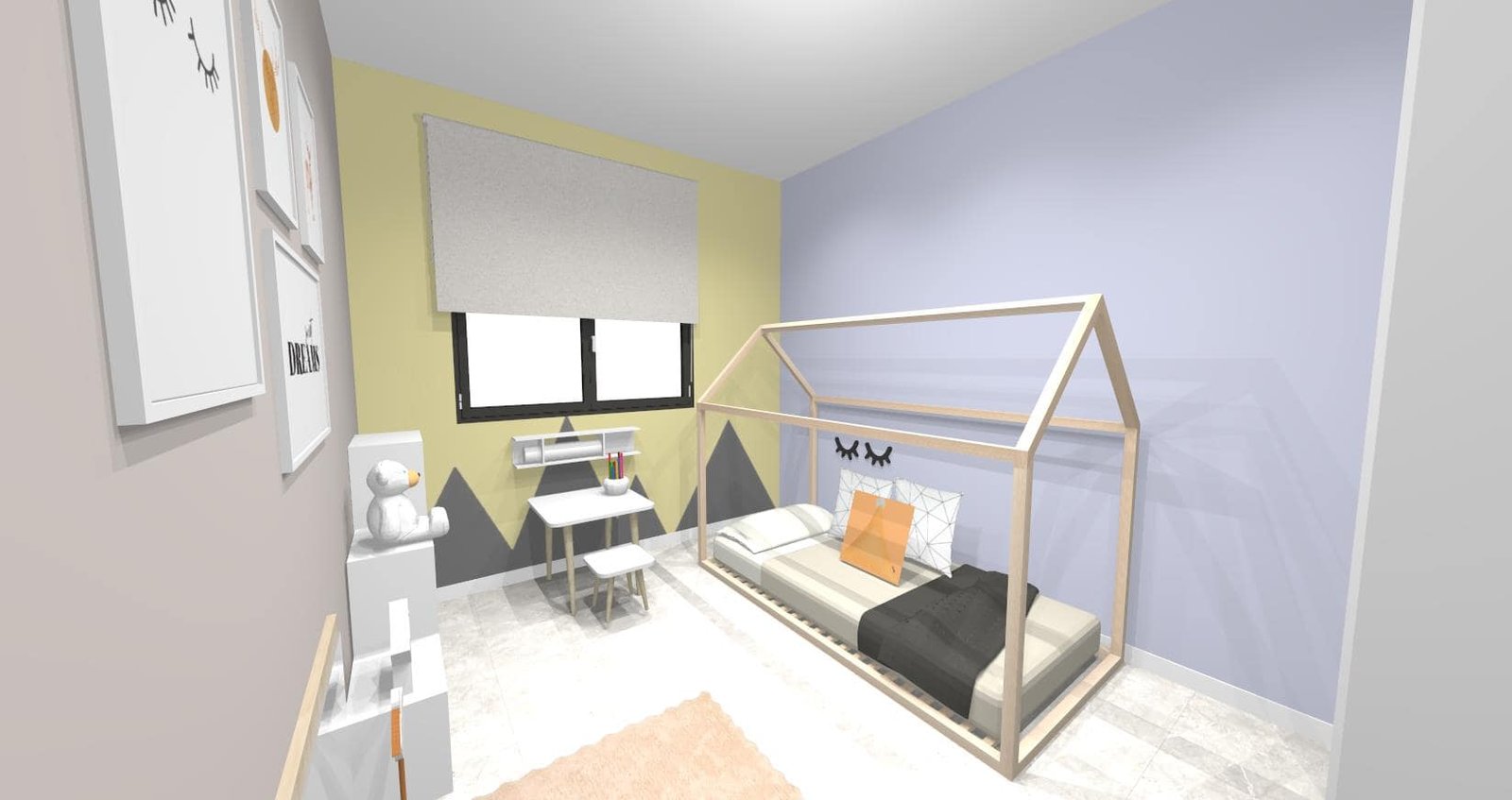 Diseño 3D Dormitorio Juvenil - Mobiliario y decoración Natalia Moreno Diseño 3D Dormitorio Juvenil - Mobiliario y decoración Natalia Moreno