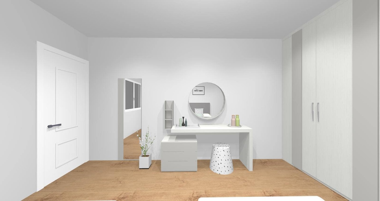 Diseño 3D Dormitorio doble- Mobiliario y decoración Natalia Moreno Diseño 3D Dormitorio doble- Mobiliario y decoración Natalia Moreno