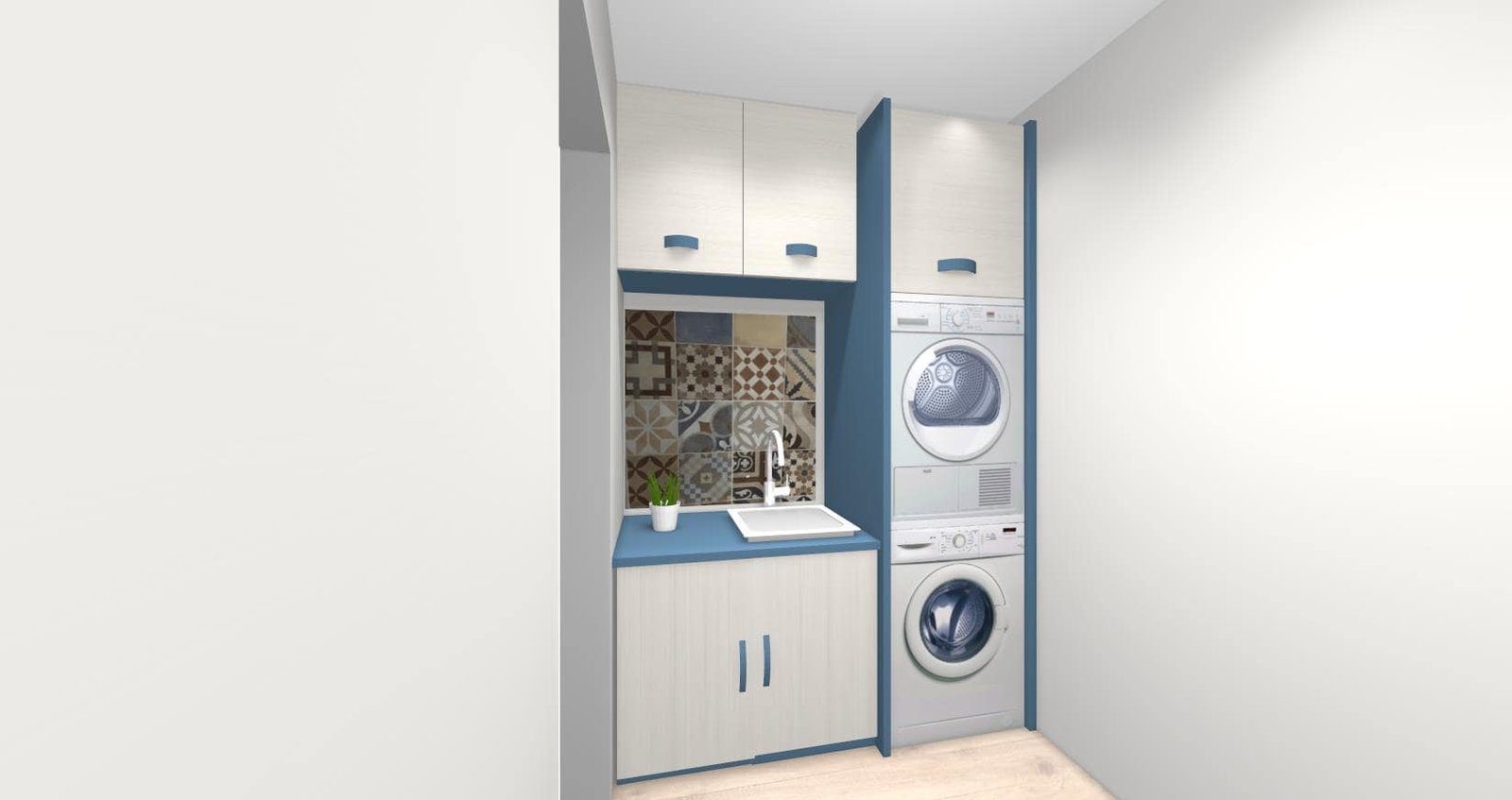 Diseño 3D Lavadero - Mobiliario y decoración Natalia Moreno Diseño 3D Lavadero - Mobiliario y decoración Natalia Moreno