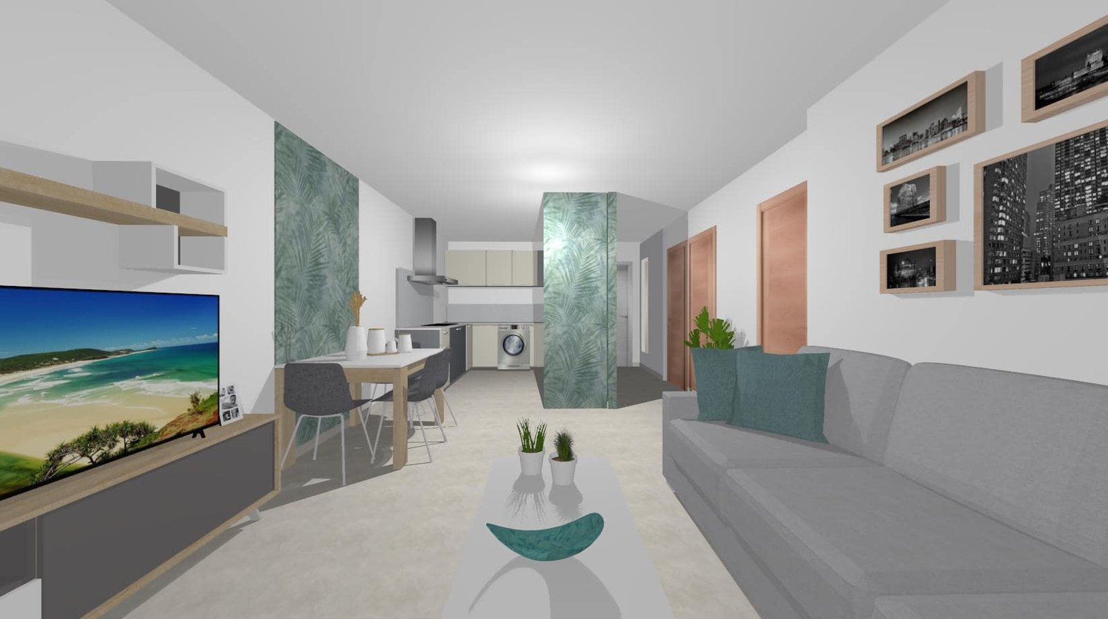 Diseño 3D Salón Cocina- Mobiliario y decoración Natalia Moreno (1) Diseño 3D Salón Cocina- Mobiliario y decoración Natalia Moreno (1)