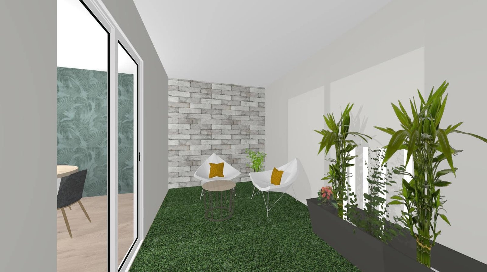 Diseño 3D Salón Cocina - Mobiliario y decoración Natalia Moreno Diseño 3D Salón Cocina - Mobiliario y decoración Natalia Moreno