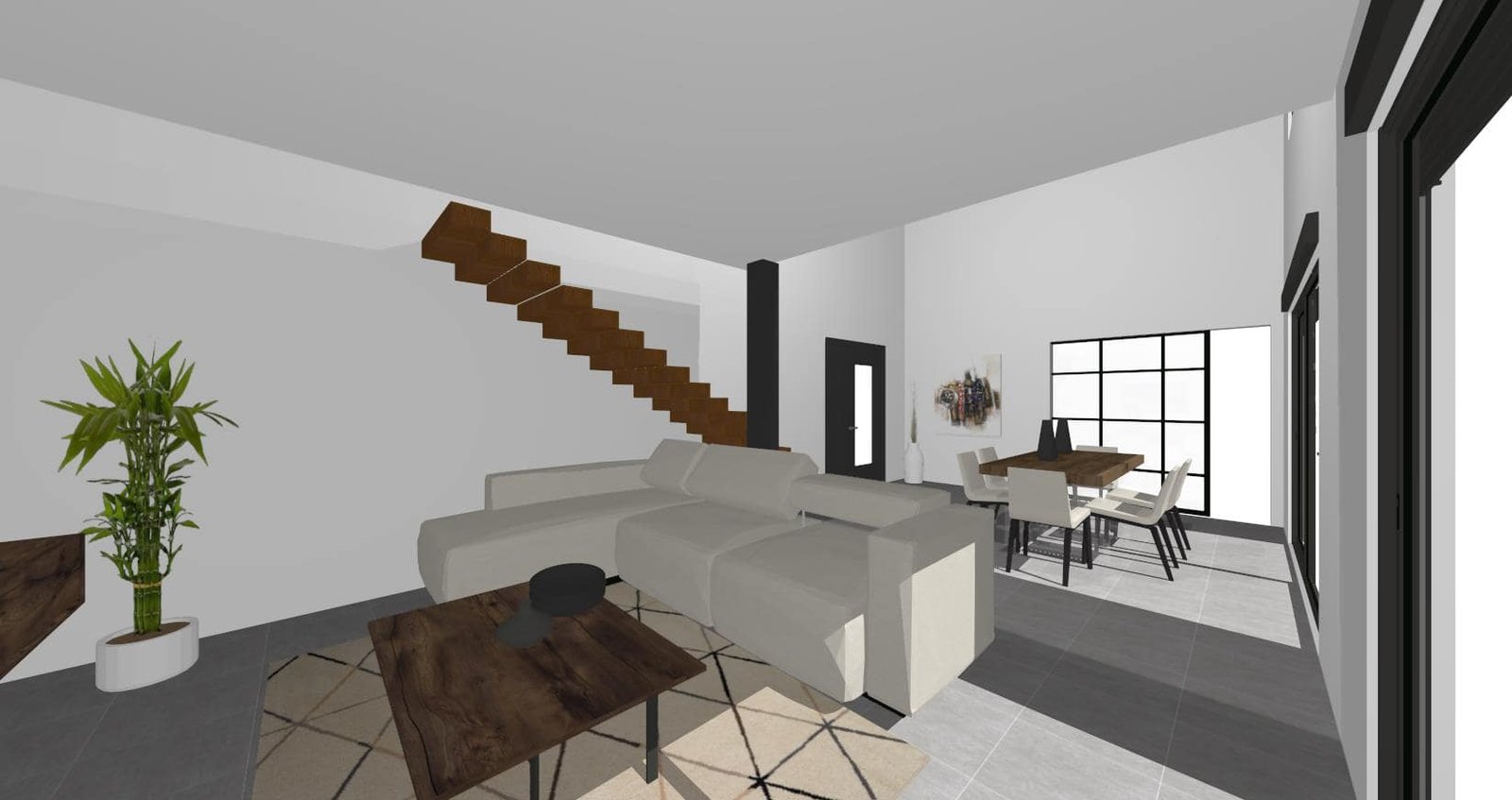 Diseño 3D Salón Comedor - Mobiliario y decoración Natalia Moreno Diseño 3D Salón Comedor - Mobiliario y decoración Natalia Moreno