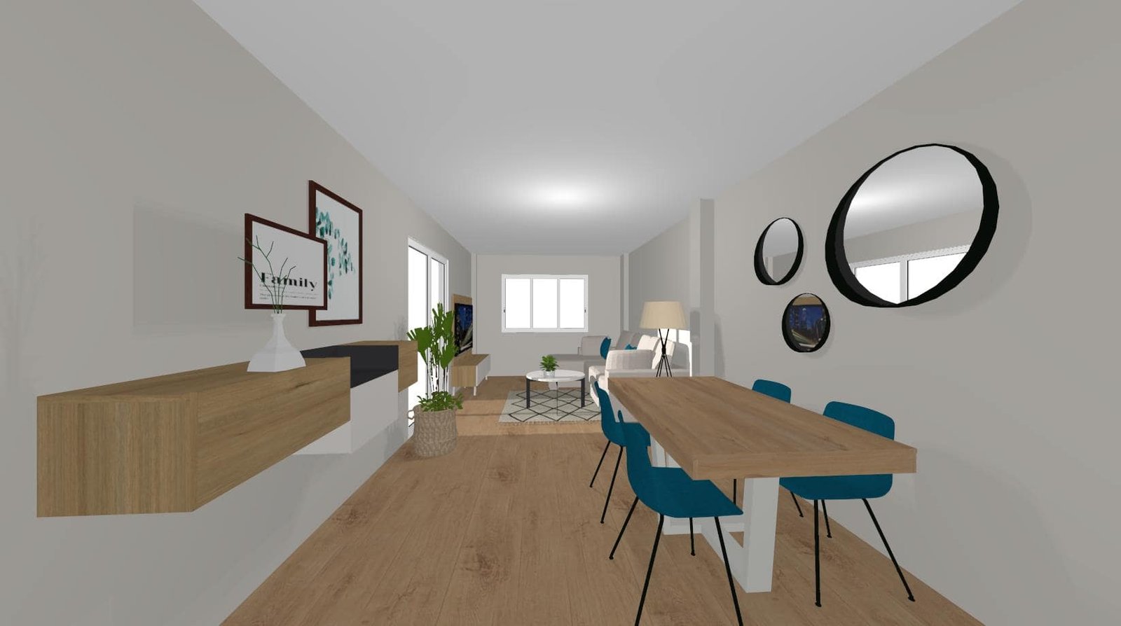 Diseño 3D Salón -Mobiliario y decoración Natalia Moreno Diseño 3D Salón -Mobiliario y decoración Natalia Moreno