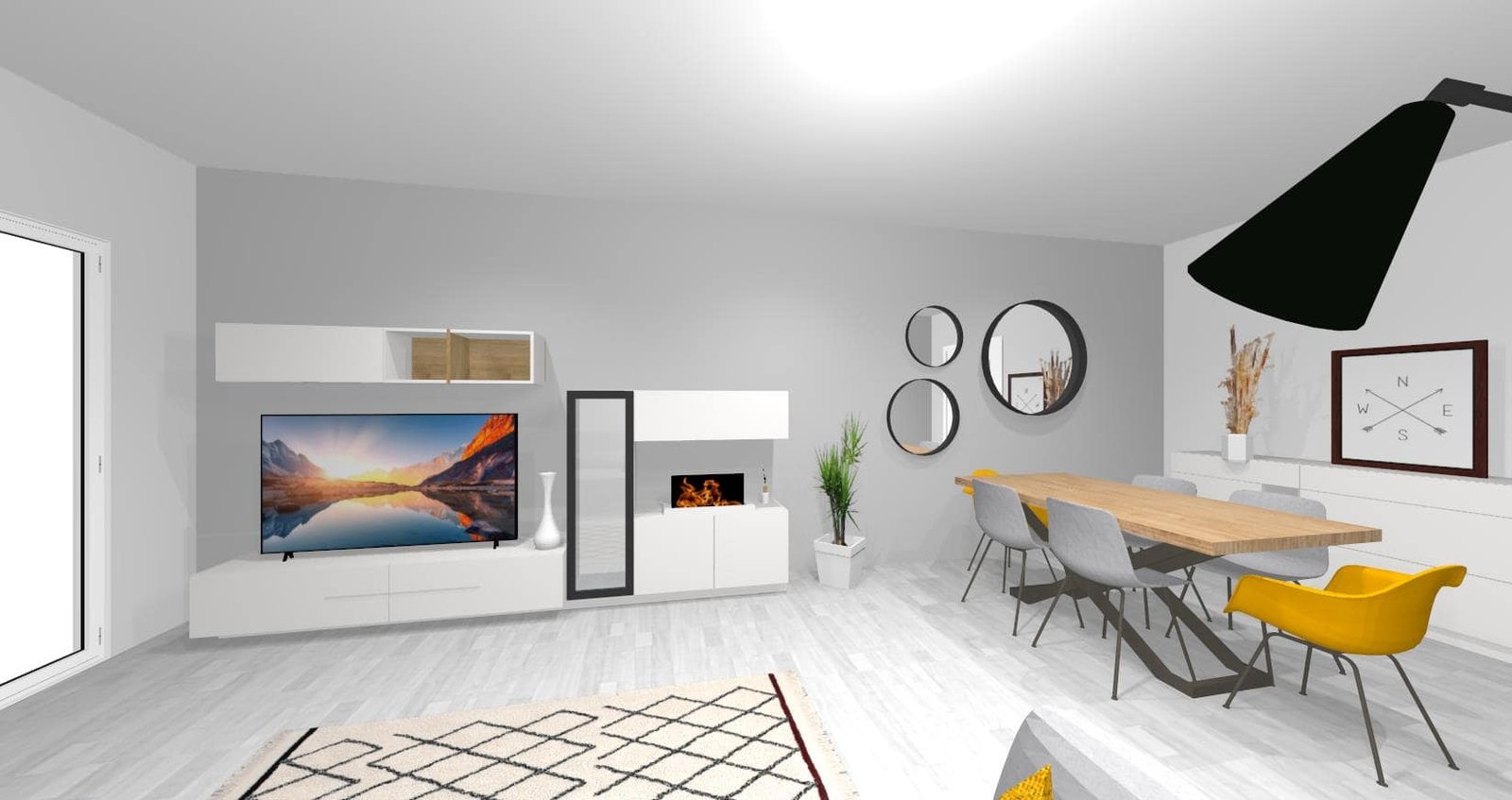 Diseño 3D Salón Salón - Mobiliario y decoración Natalia Moreno Diseño 3D Salón Salón - Mobiliario y decoración Natalia Moreno