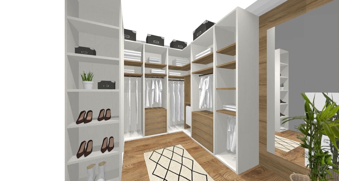 Diseño 3D Vestidor - Mobiliario y decoración Natalia Moreno Diseño 3D Vestidor - Mobiliario y decoración Natalia Moreno