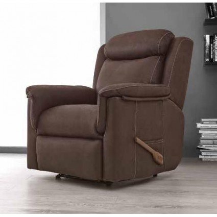 Sillón relax marron y palanca americana de monterelax edge - Mobiliario y decoración Natalia Moreno