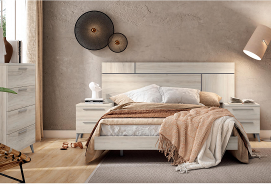 Dormitorio matrimonio moderno económico