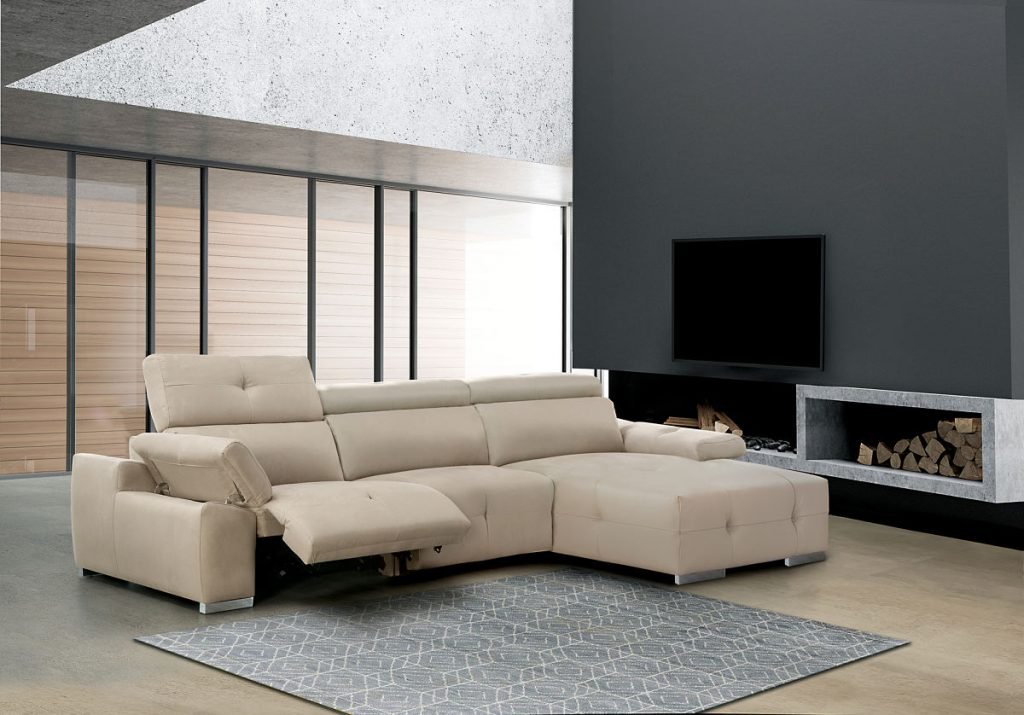 Cheslong motorizado Esther con pata