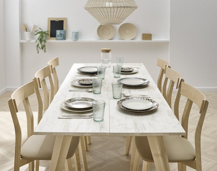 Mesa extensible laminado Nora