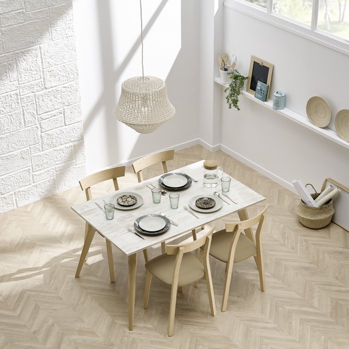 Mesa extensible laminado Nora