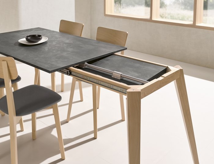 Mesa extensible de cocina laminado Nora