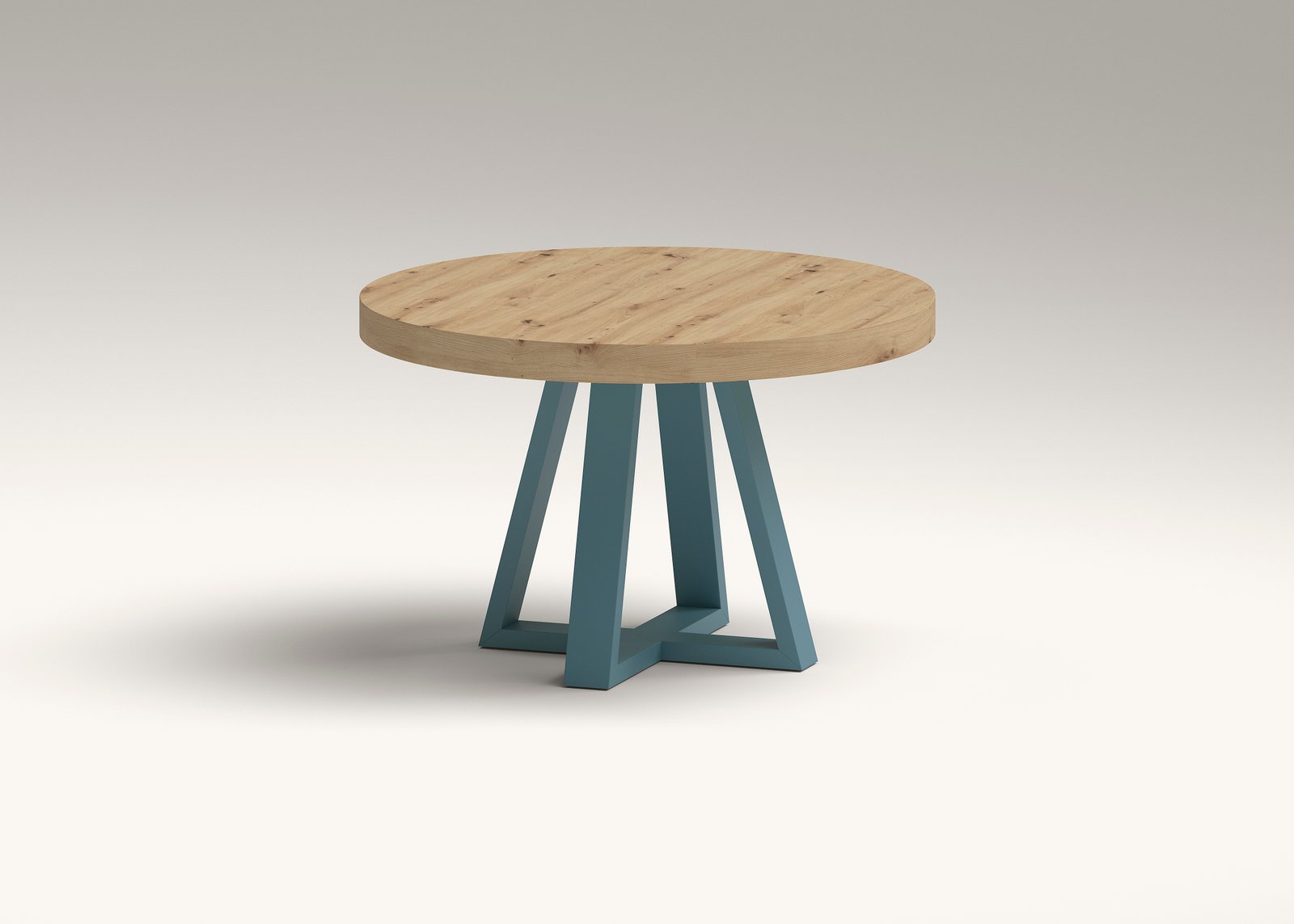 Mesa comedor redonda pie central