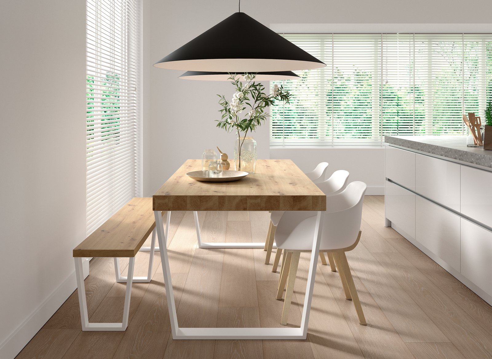 Mesa comedor melamina moderna