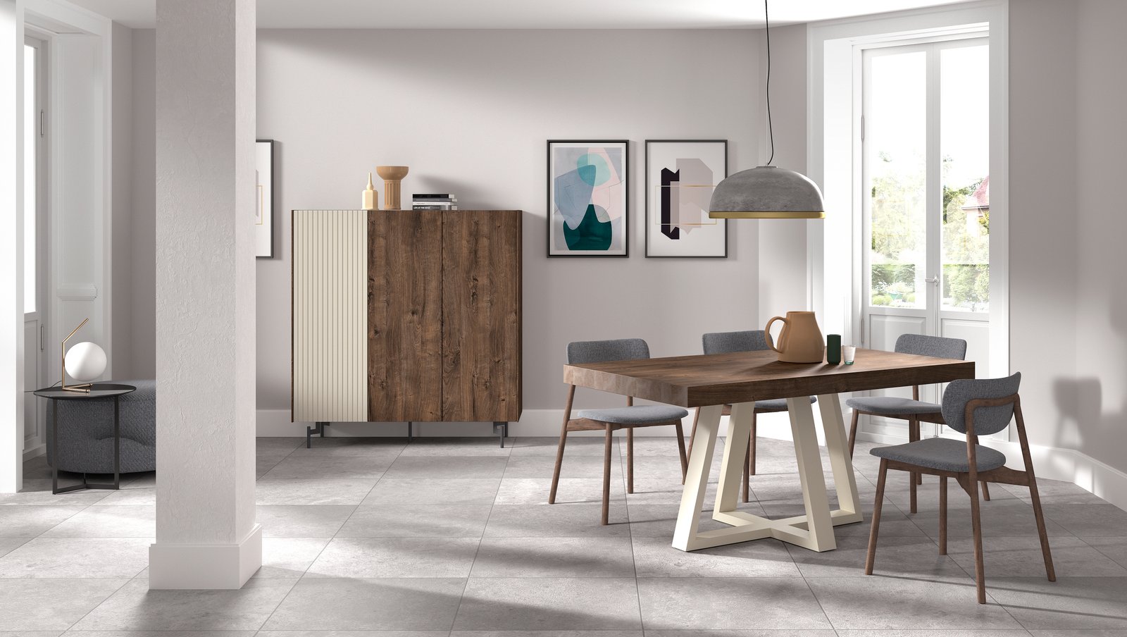 mesa comedor moderna fija