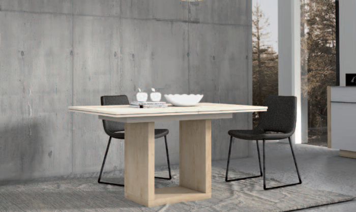 Mesa comedor moderna pata U