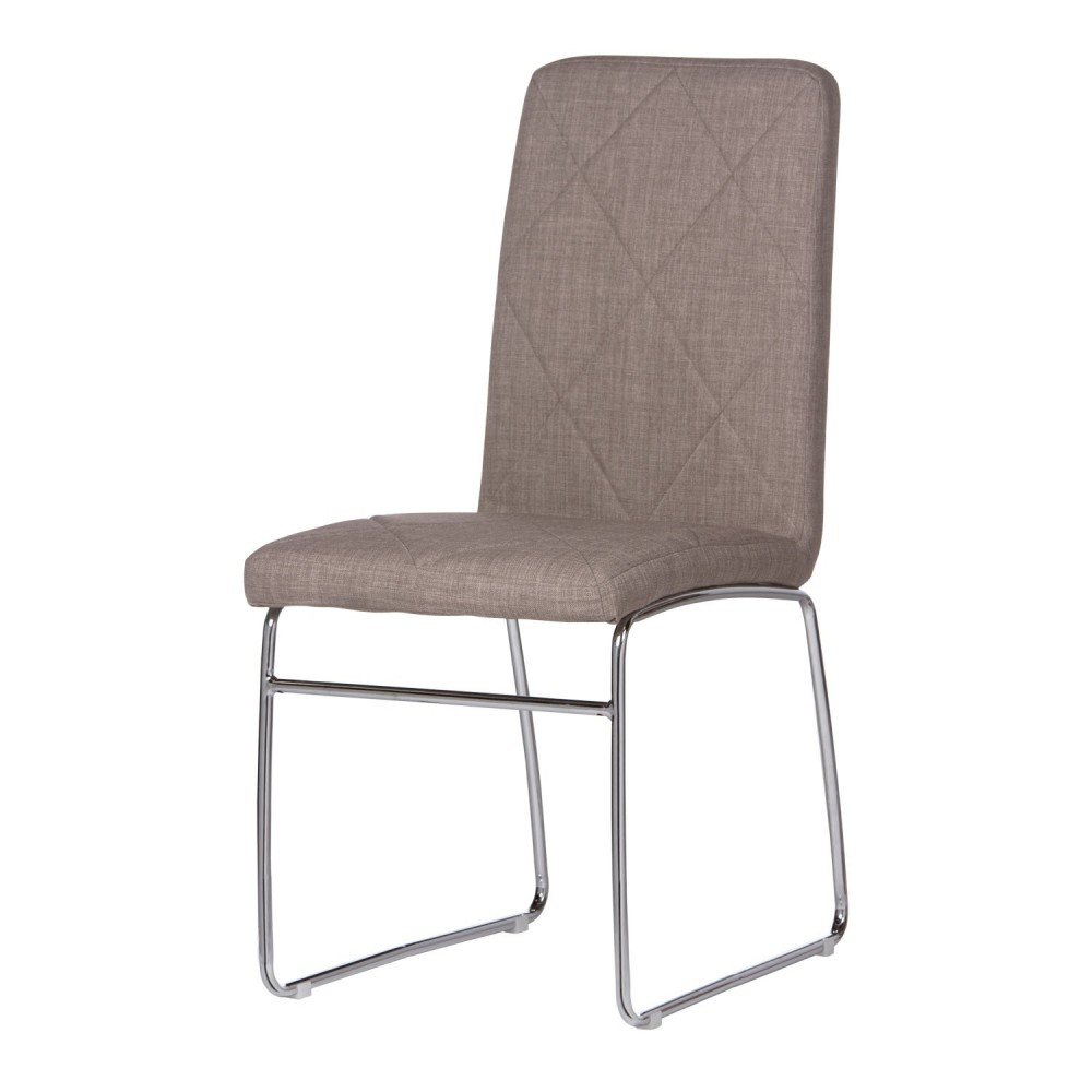 Silla Kare tejido coffee