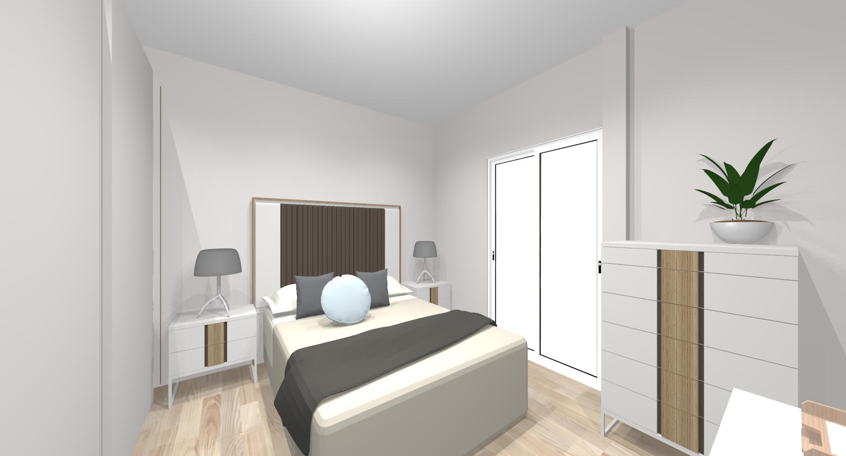Dormitorio de invitados moderno