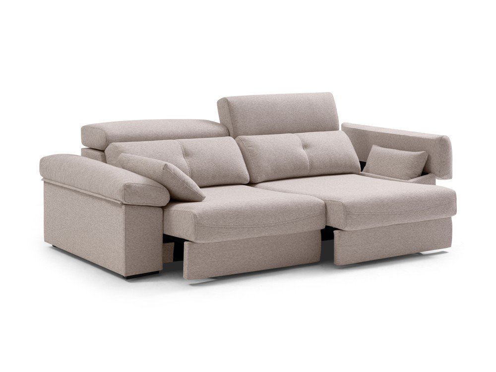 Sofá asientos extraíbles manual y brazos extraíbles con arcón