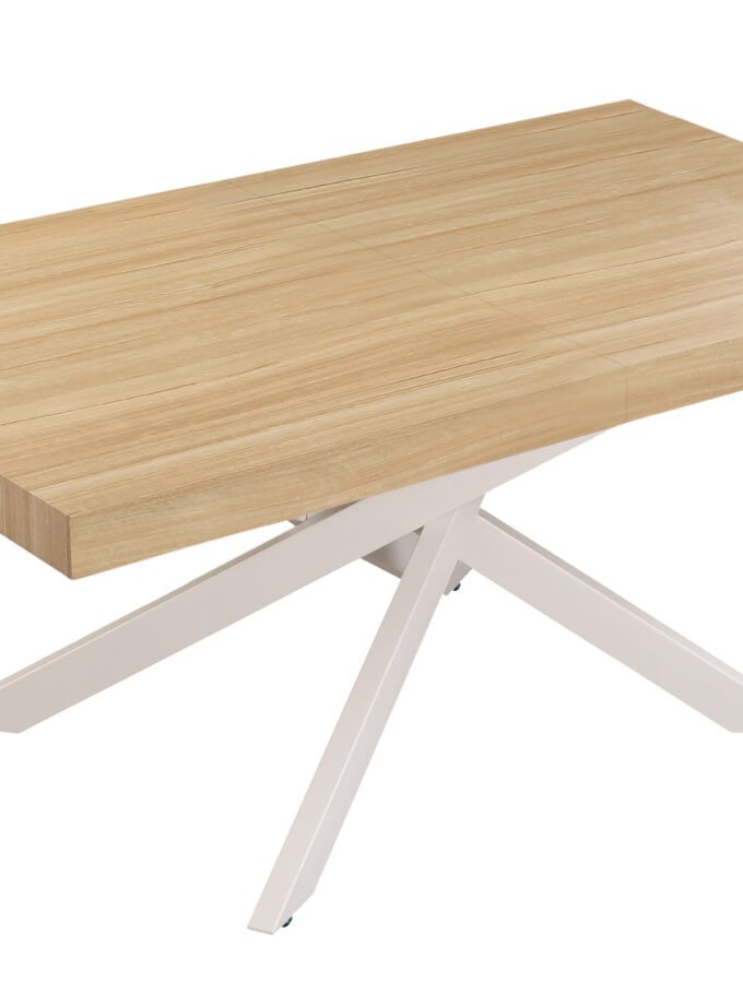 Mesa comedor Extensible LEONARDO 160 - 240 X 90 CM OAK / BLANCO